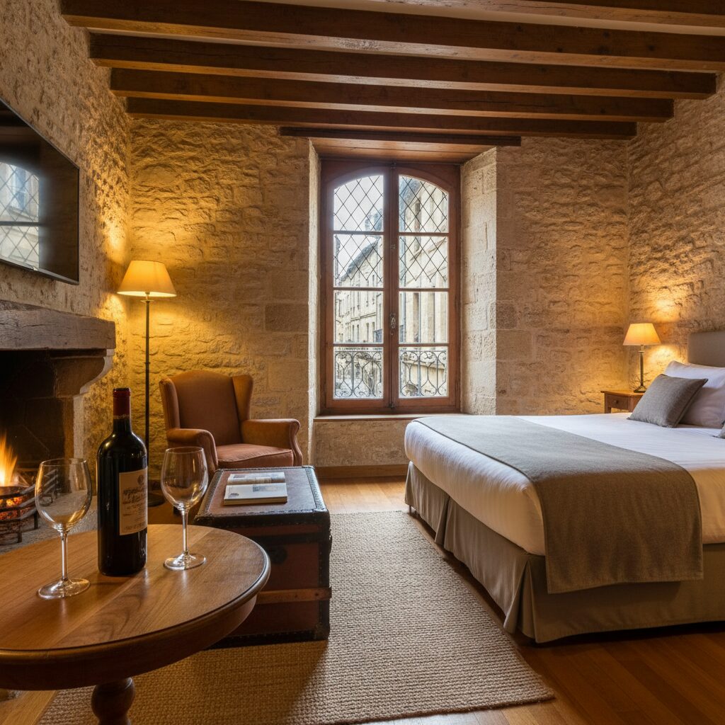Chambre hôtel charme Bordeaux