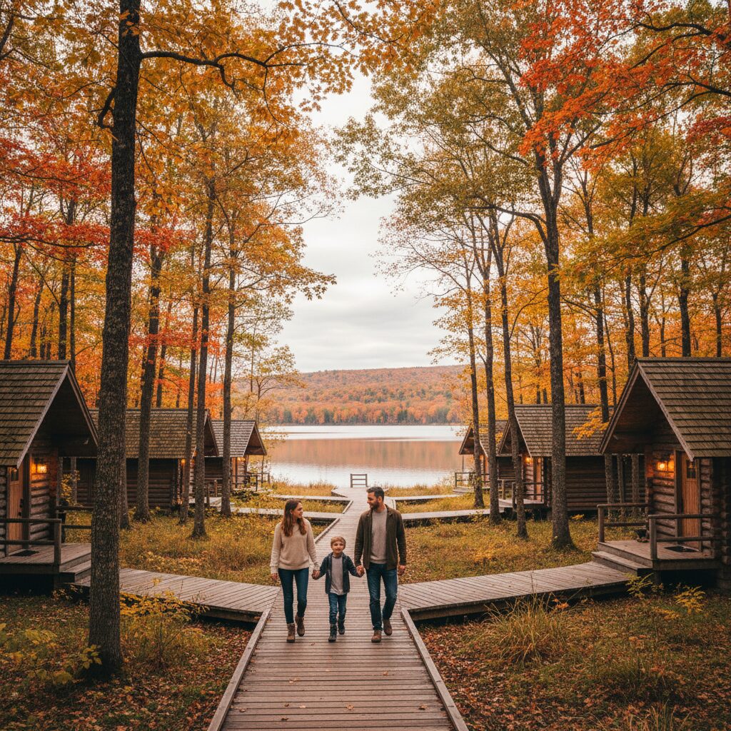 Resort nature avec cottages en famille
