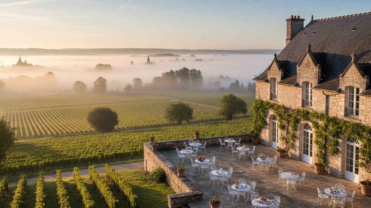 Hotel vignoble Champagne matin