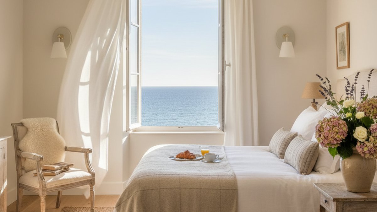 Hotel vue mer Normandie matin