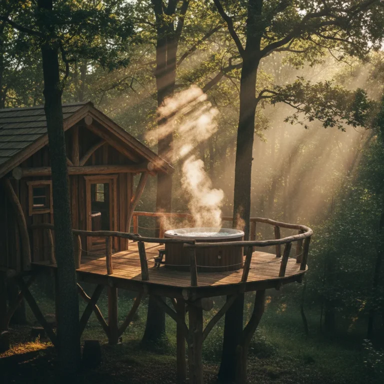 Cabane jacuzzi dans les arbres : notre sélection d’experts