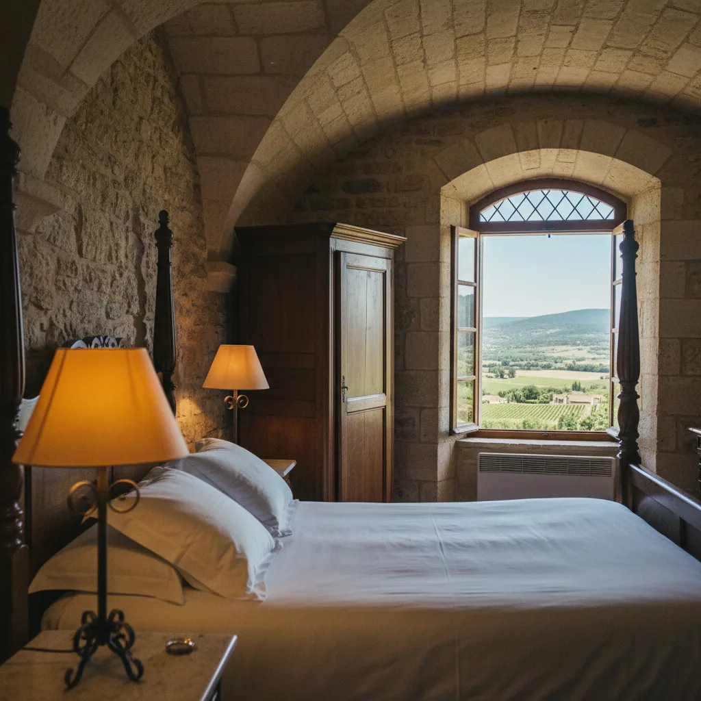 Les chambres du château allient authenticité médiévale et confort moderne
