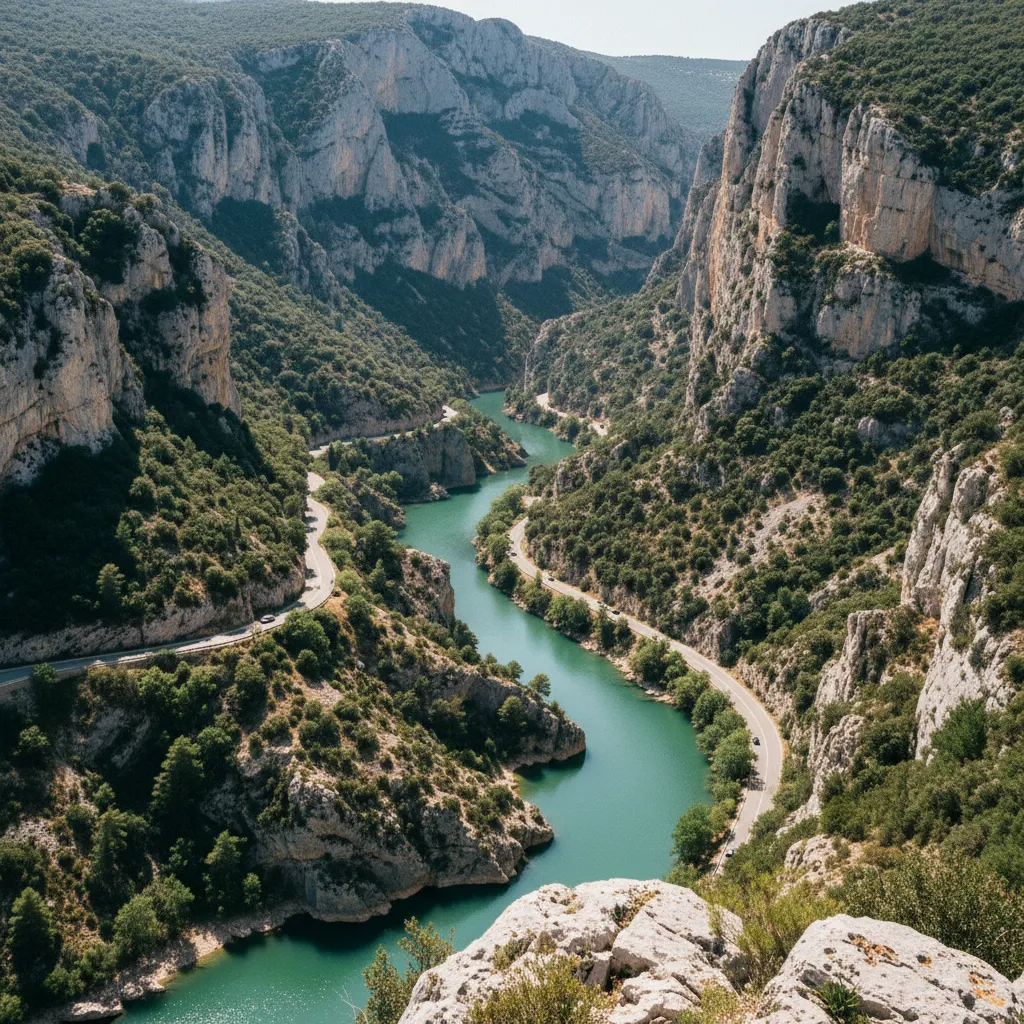 Les gorges du Verdon se trouvent à seulement quinze minutes du château