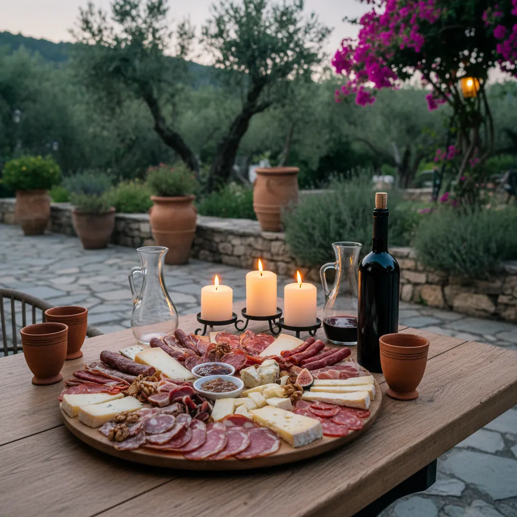 La cuisine corse traditionnelle servie au restaurant de l'hôtel
