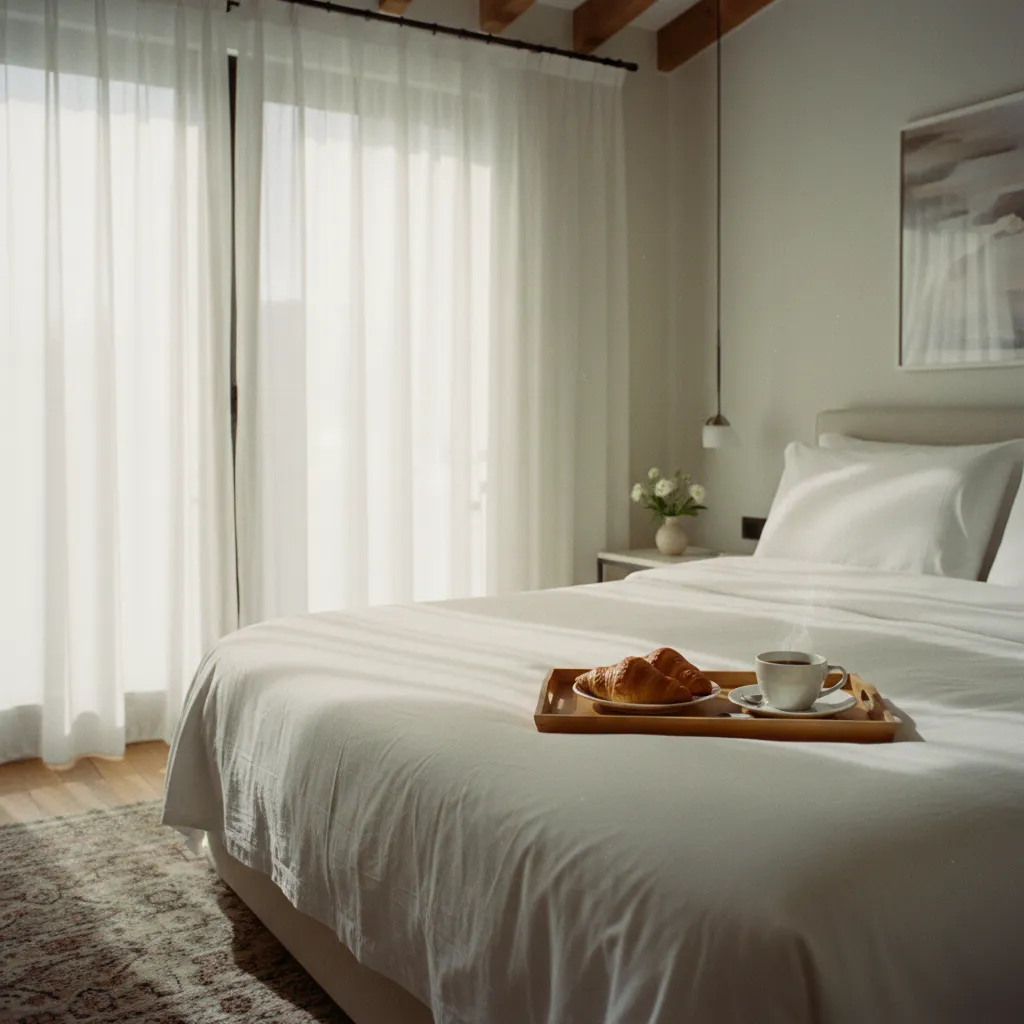 Une chambre d'hôtes soignée avec petit-déjeuner inclus représente le meilleur rapport qualité-prix pour un séjour romantique