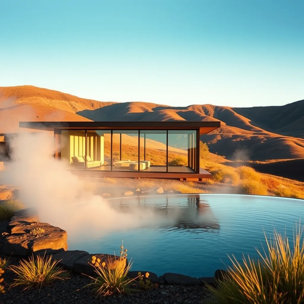 Lodge avec spa privatif face aux volcans d'Auvergne en automne
