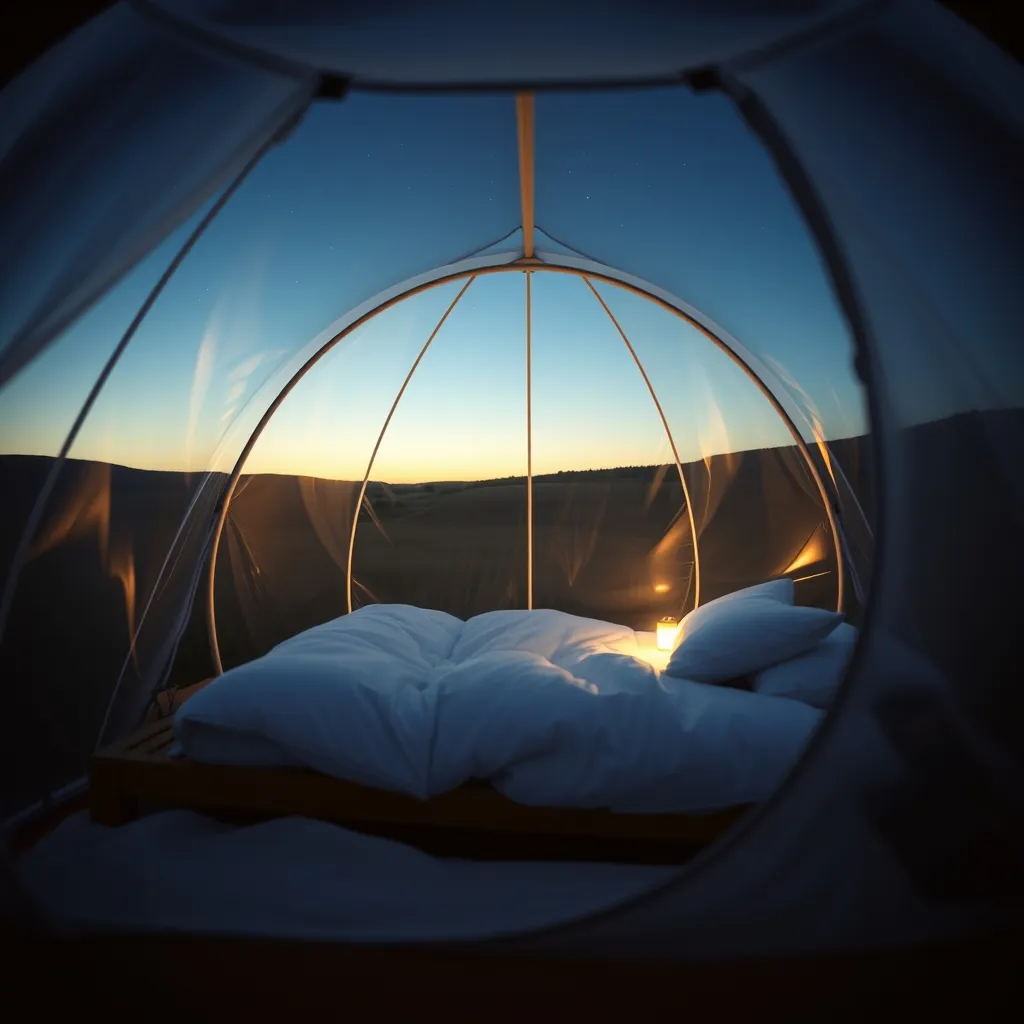 Bulle transparente sous le ciel étoilé vendéen pour une nuit romantique inoubliable