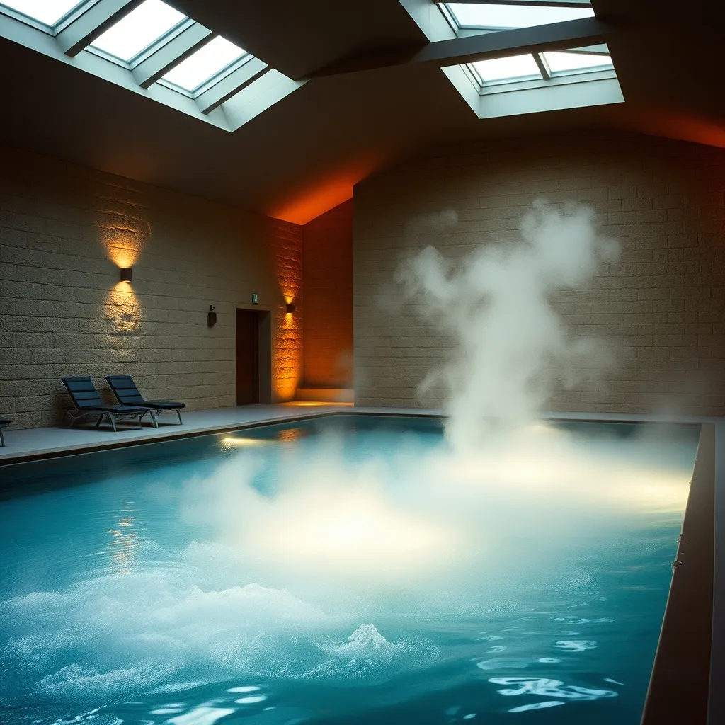 Espace bien-être avec piscine intérieure dans un hôtel 4 étoiles alsacien