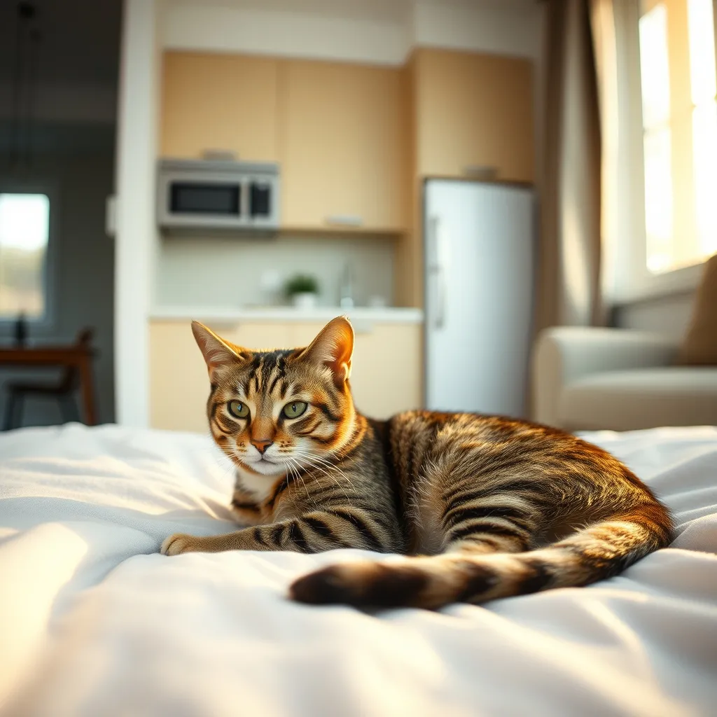 Les appart-hôtels offrent l'espace nécessaire pour un séjour serein avec un chat