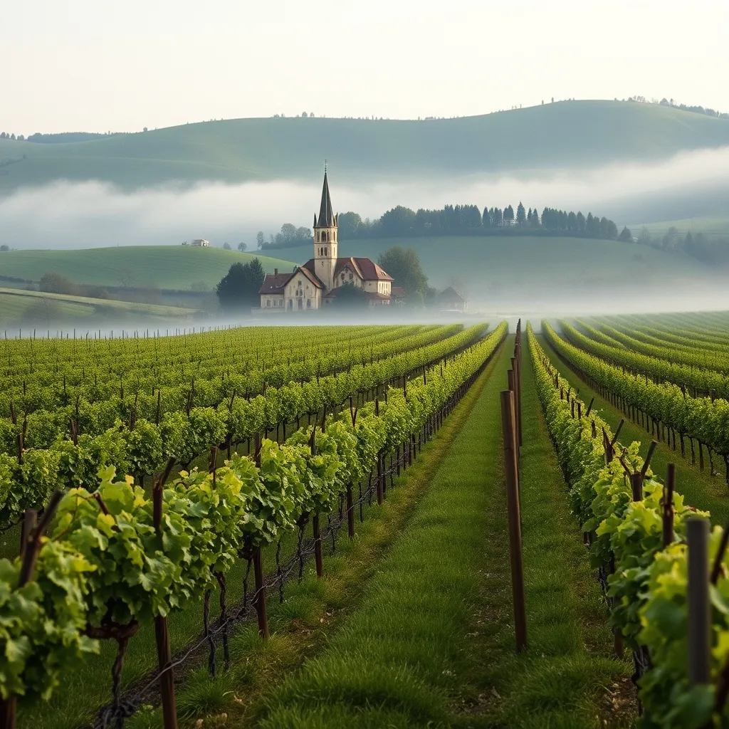 Les vignobles de la Côte de Beaune, accessibles en quelques minutes depuis le château