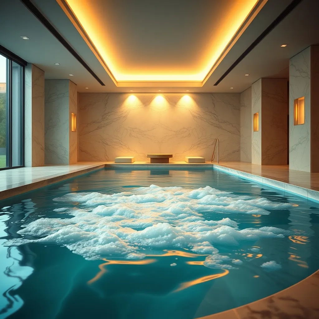 Bassin premium avec bains à remous dans un hôtel cinq étoiles