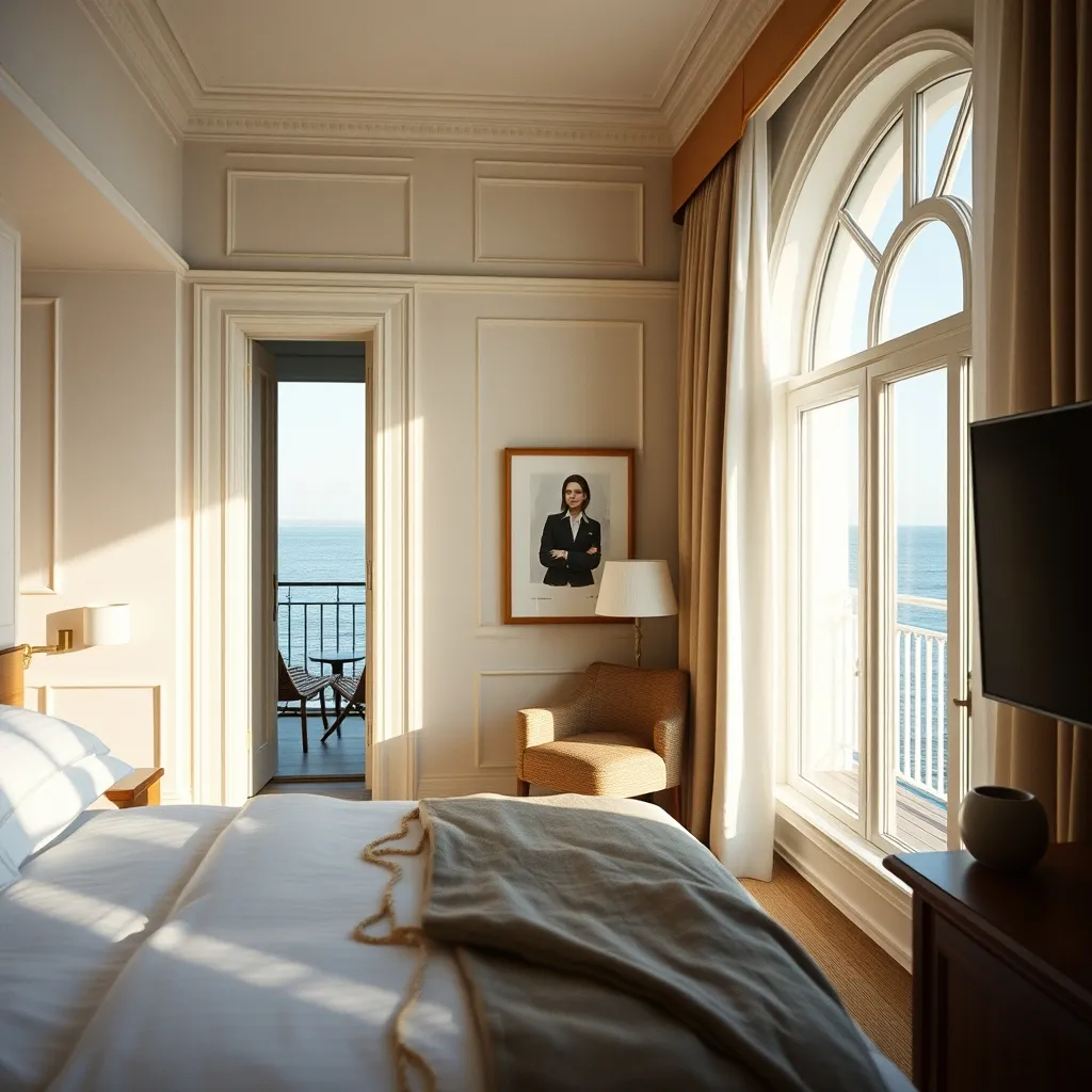 Chambre avec vue mer dans un hôtel du front de mer dunkerquois