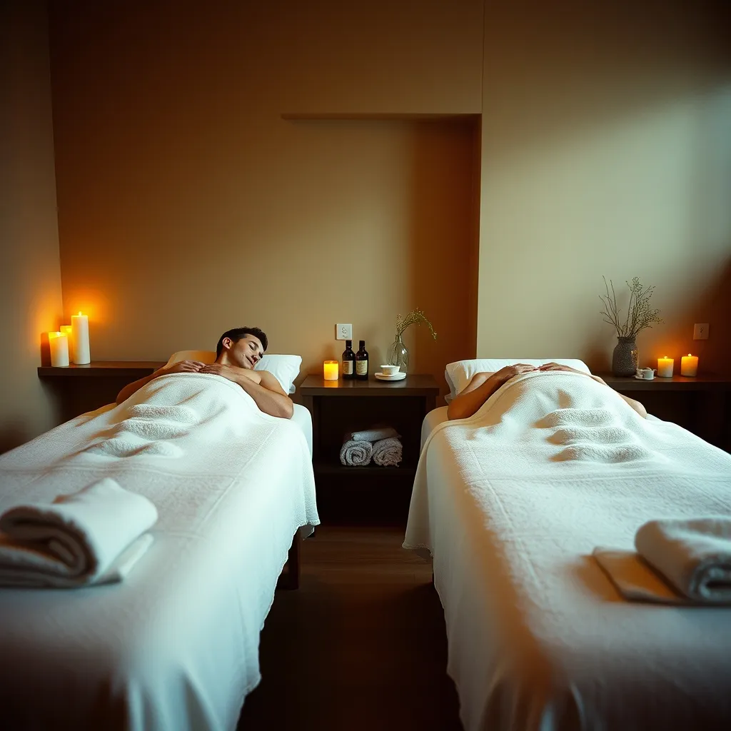 Un soin duo en cabine, l'expérience phare des spas romantiques alsaciens