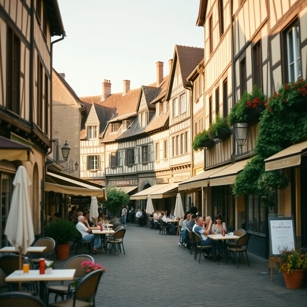 La place Plumereau et ses maisons à colombages au cœur du centre historique de Tours