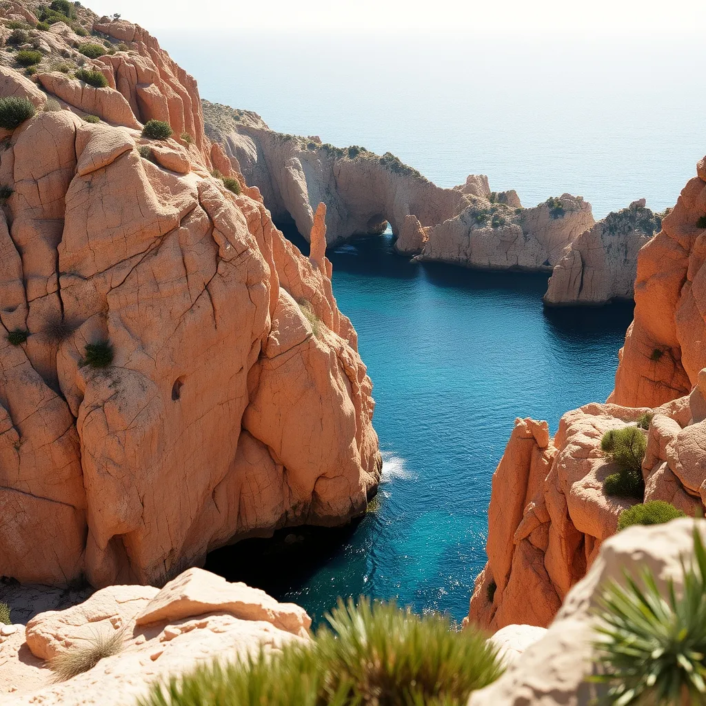 Les calanques de Piana offrent des formations rocheuses rouges spectaculaires classées UNESCO