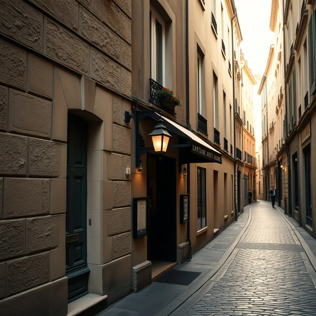 Rue pittoresque du Marais abritant plusieurs hôtels de charme intimistes
