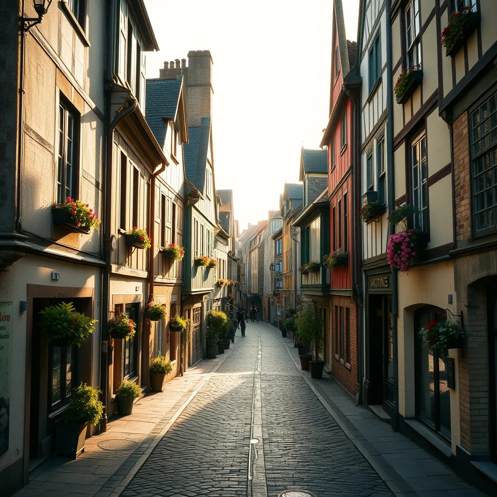 Les maisons à colombages du centre médiéval de Vannes
