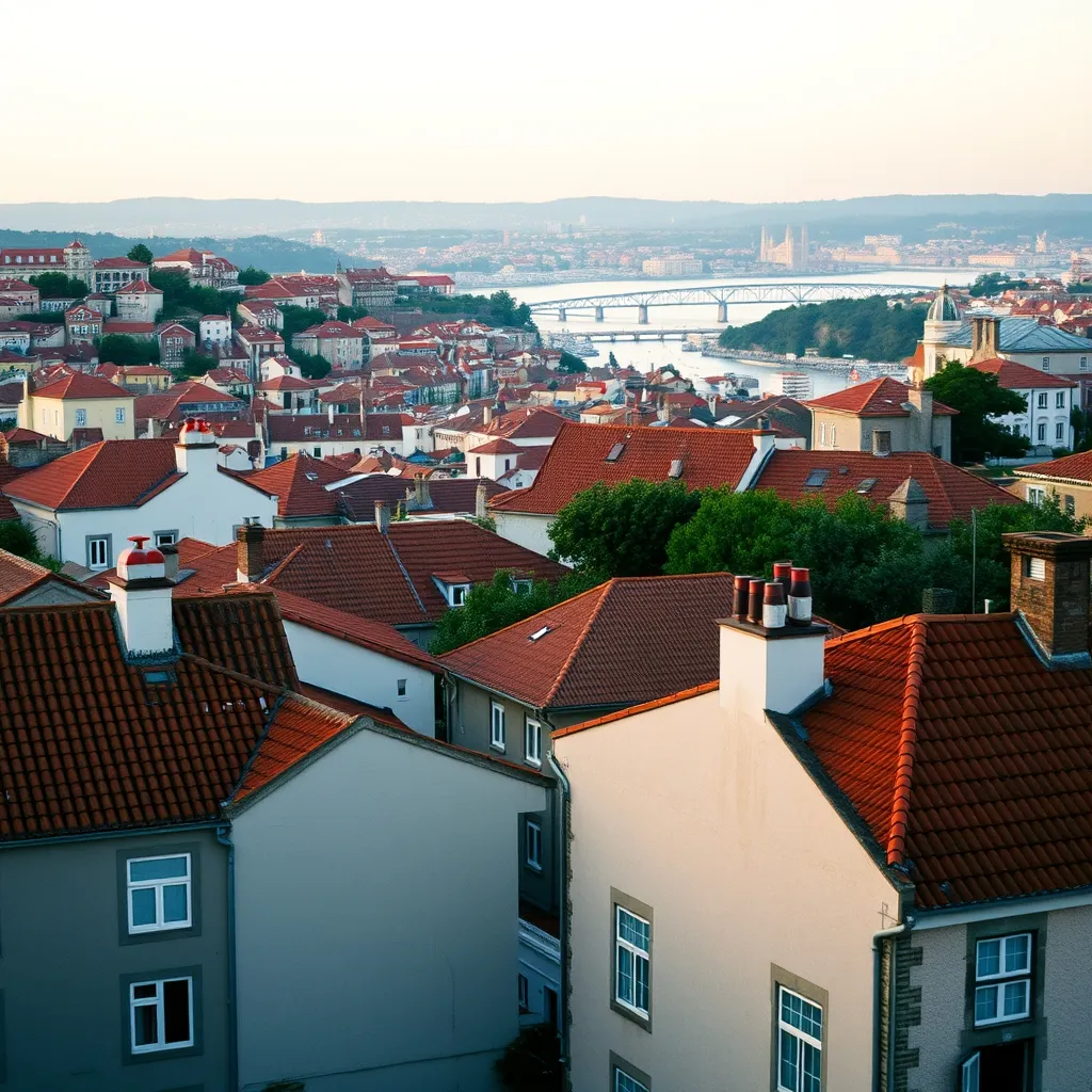 Porto et ses toits en terre cuite vus depuis le quartier de Ramalde, à quelques kilomètres du centre historique