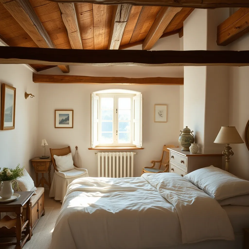 Chambre décorée avec soin dans un gîte de charme au Pays basque