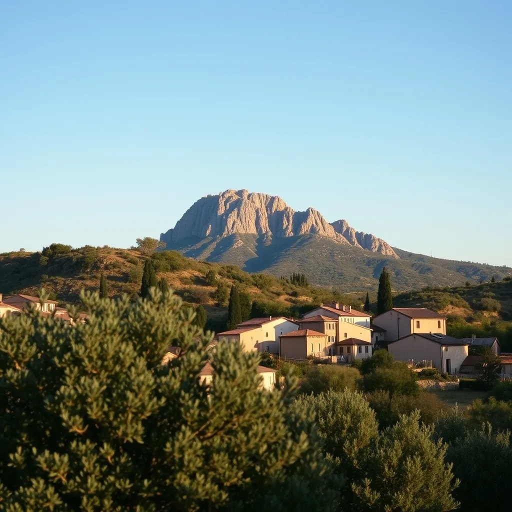 La montagne Sainte-Victoire, accessible en 30 minutes depuis Éguilles