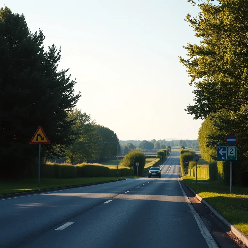 L'accès routier vers Caen depuis Bretteville-sur-Odon est rapide et bien signalisé