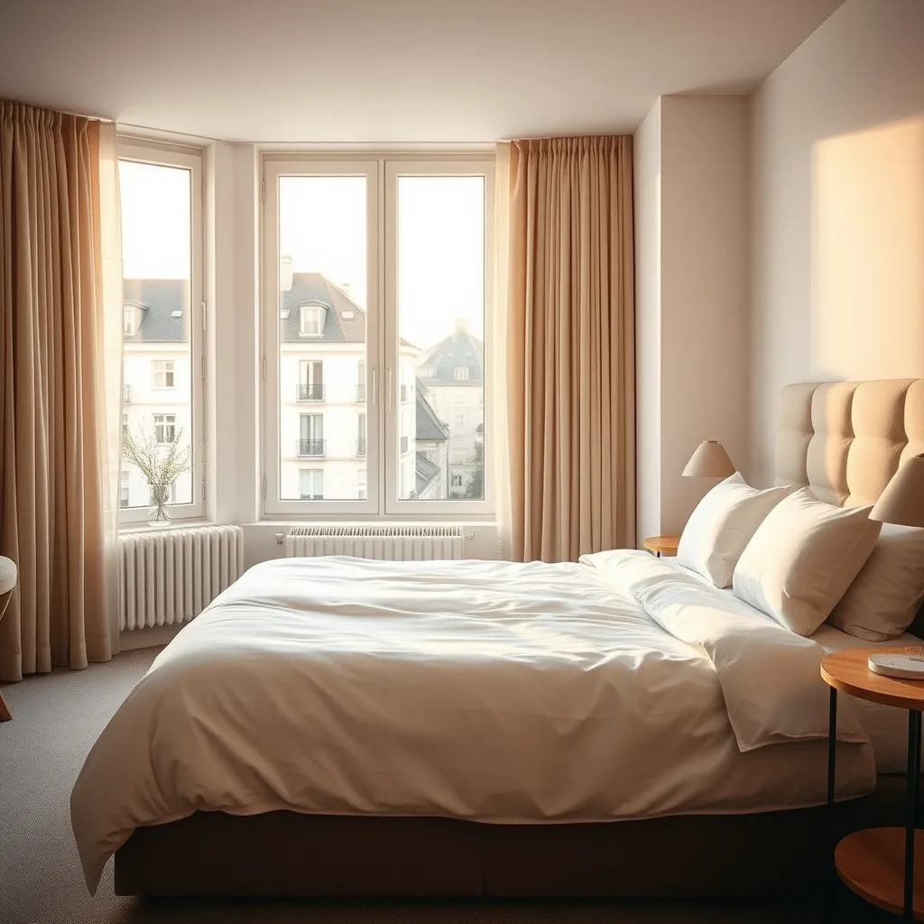Chambre supérieure du Mercure Lisboa avec vue sur la ville
