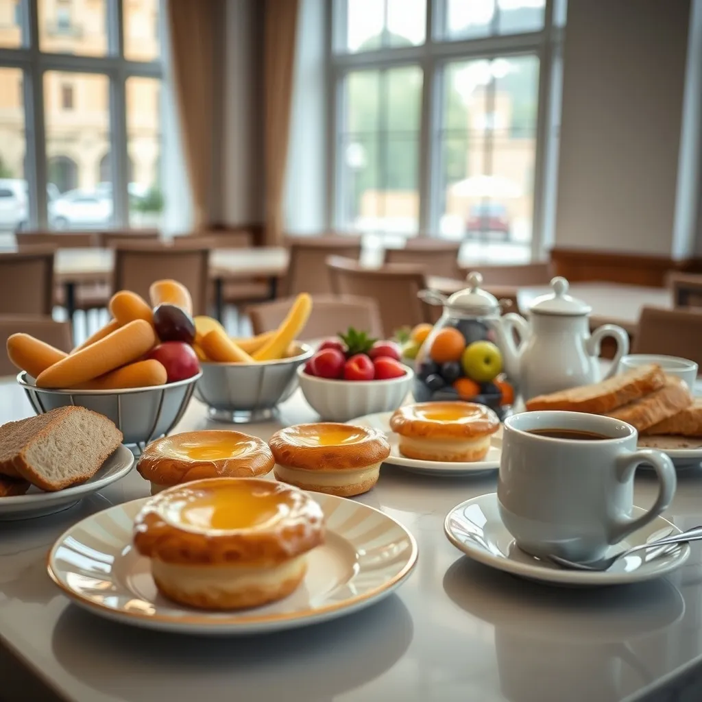 Le petit-déjeuner buffet avec spécialités portugaises au Mercure Lisboa