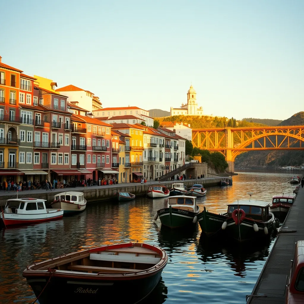 Le quartier de Ribeira et le pont Dom Luís I, à vingt minutes à pied de l'hôtel