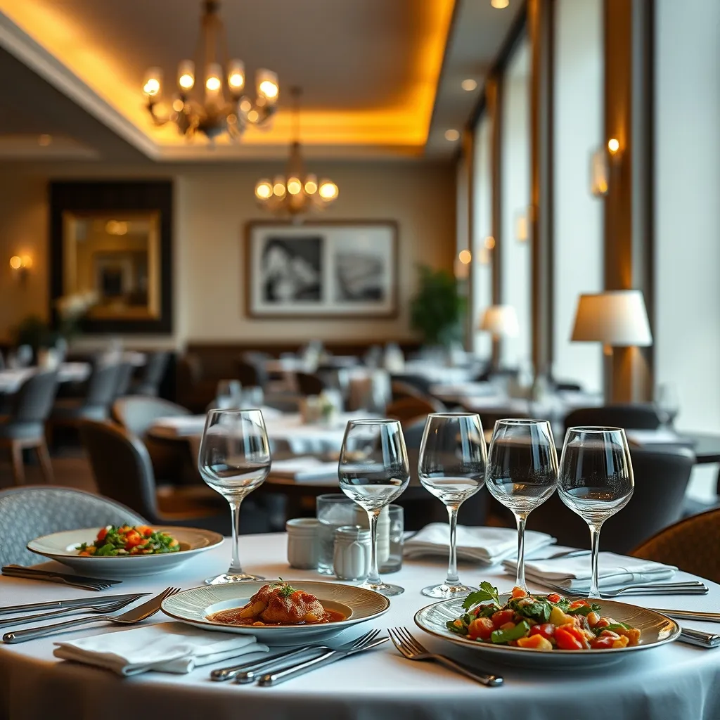 Le restaurant New Taste propose une cuisine portugaise contemporaine raffinée