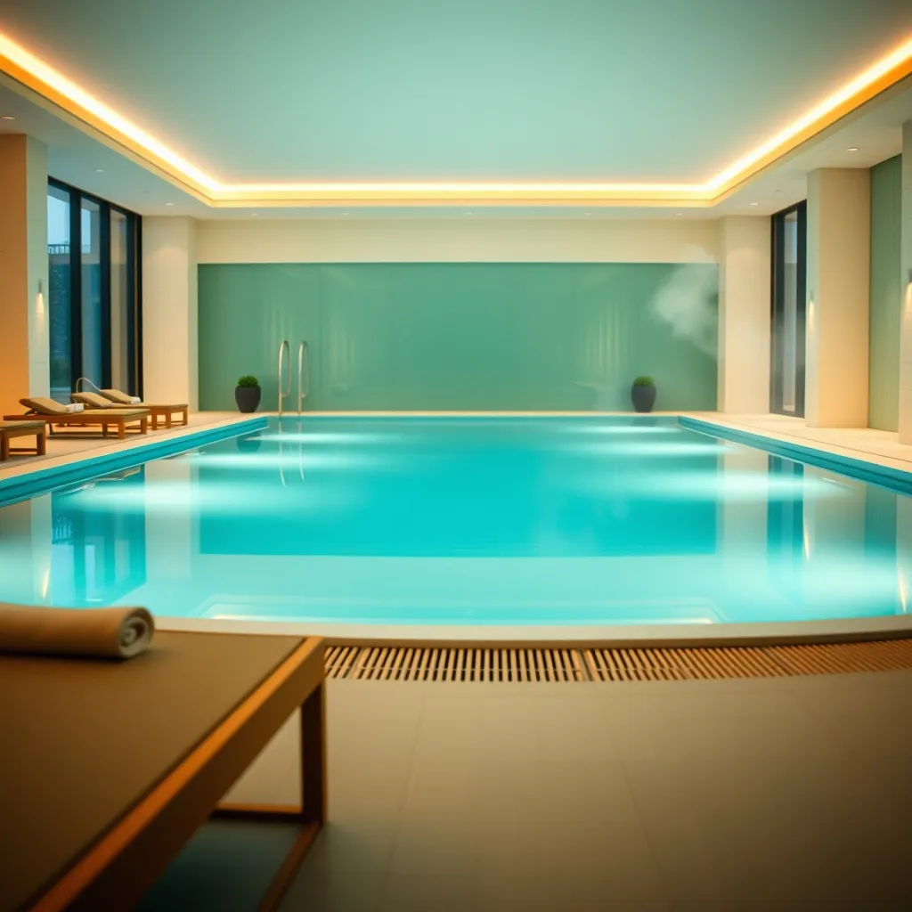 Piscine intérieure chauffée du Solverde Spa & Wellness Center