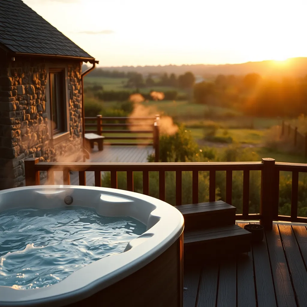 Jacuzzi privatif en extérieur, un équipement très recherché dans les gîtes de charme