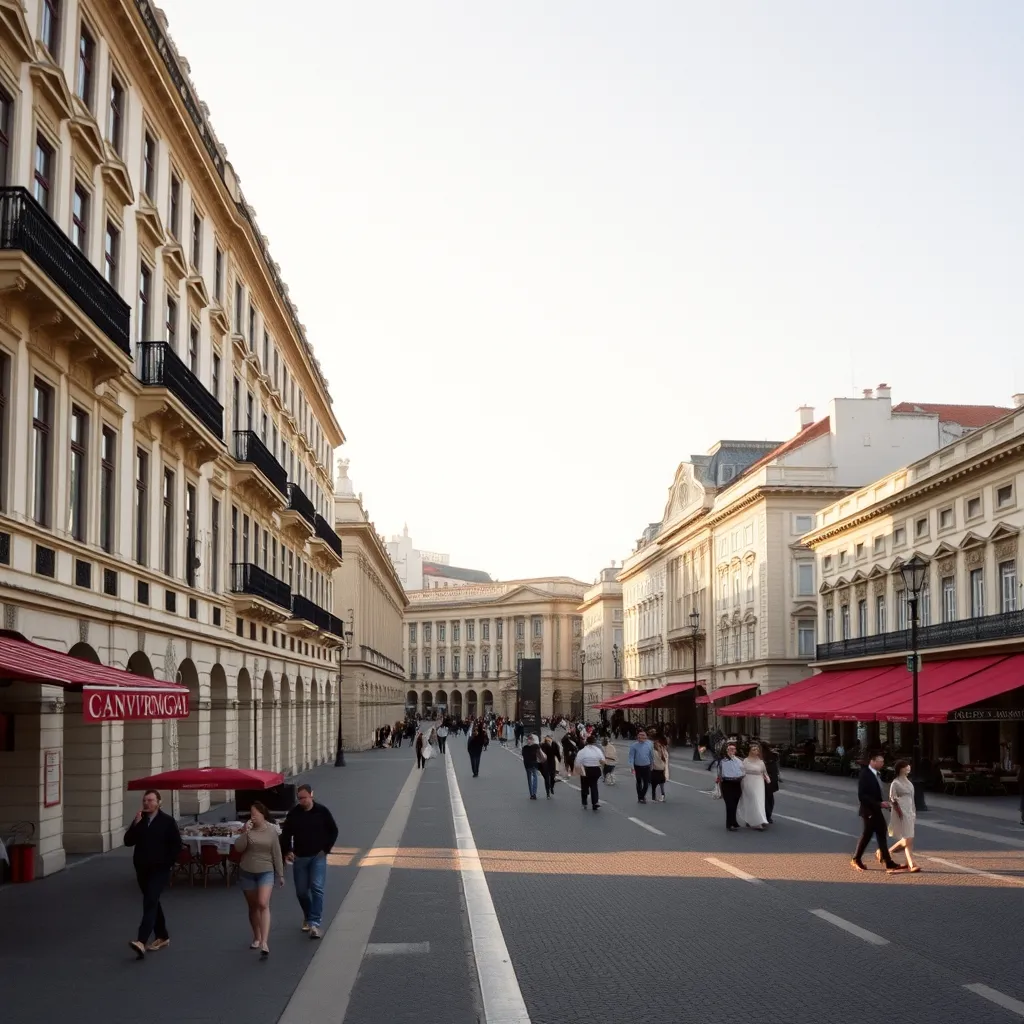 L'avenue des Aliados offre un cadre majestueux à deux pas de l'hôtel