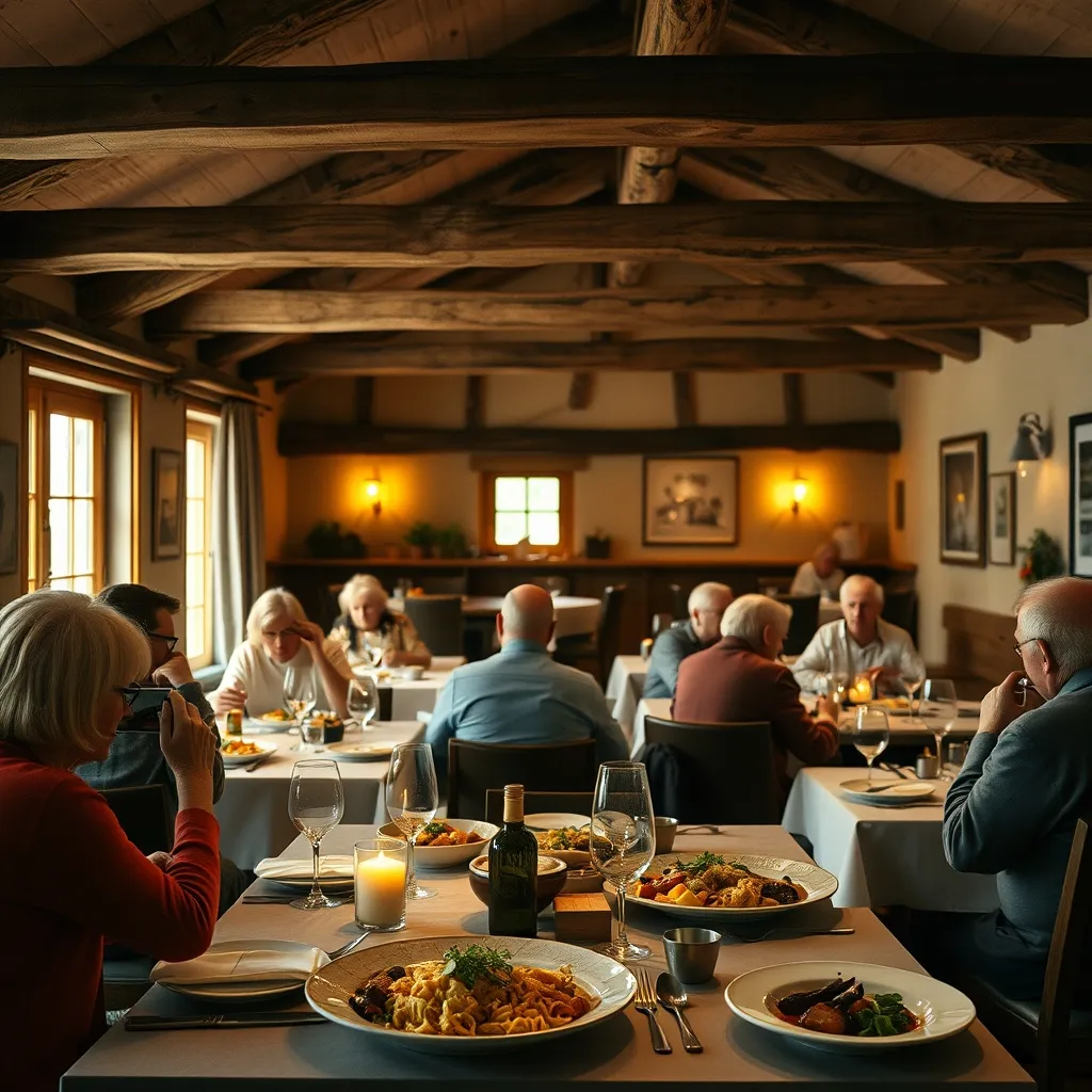 La restauration en pension complète met en valeur les spécialités jurassiennes