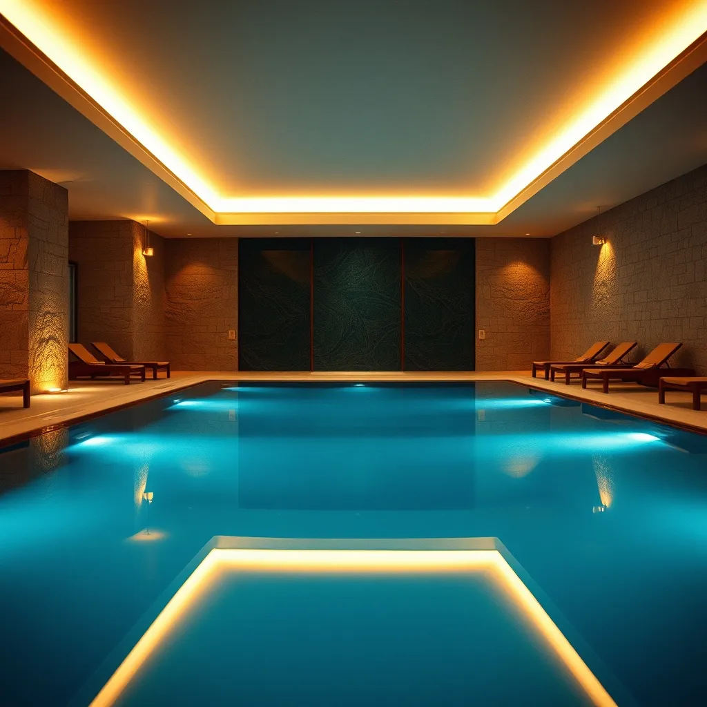 Piscine intérieure chauffée du spa de 1 800 m² du Sheraton Porto