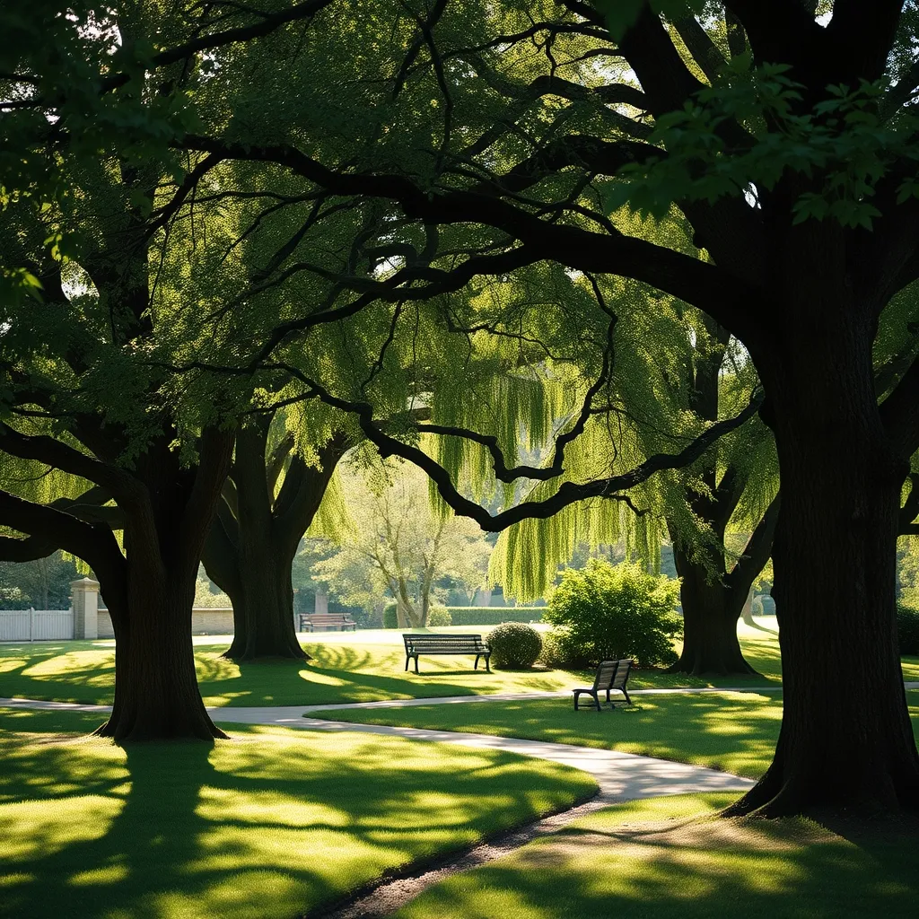 Le parc arboré de 12 hectares invite à la promenade et à la détente