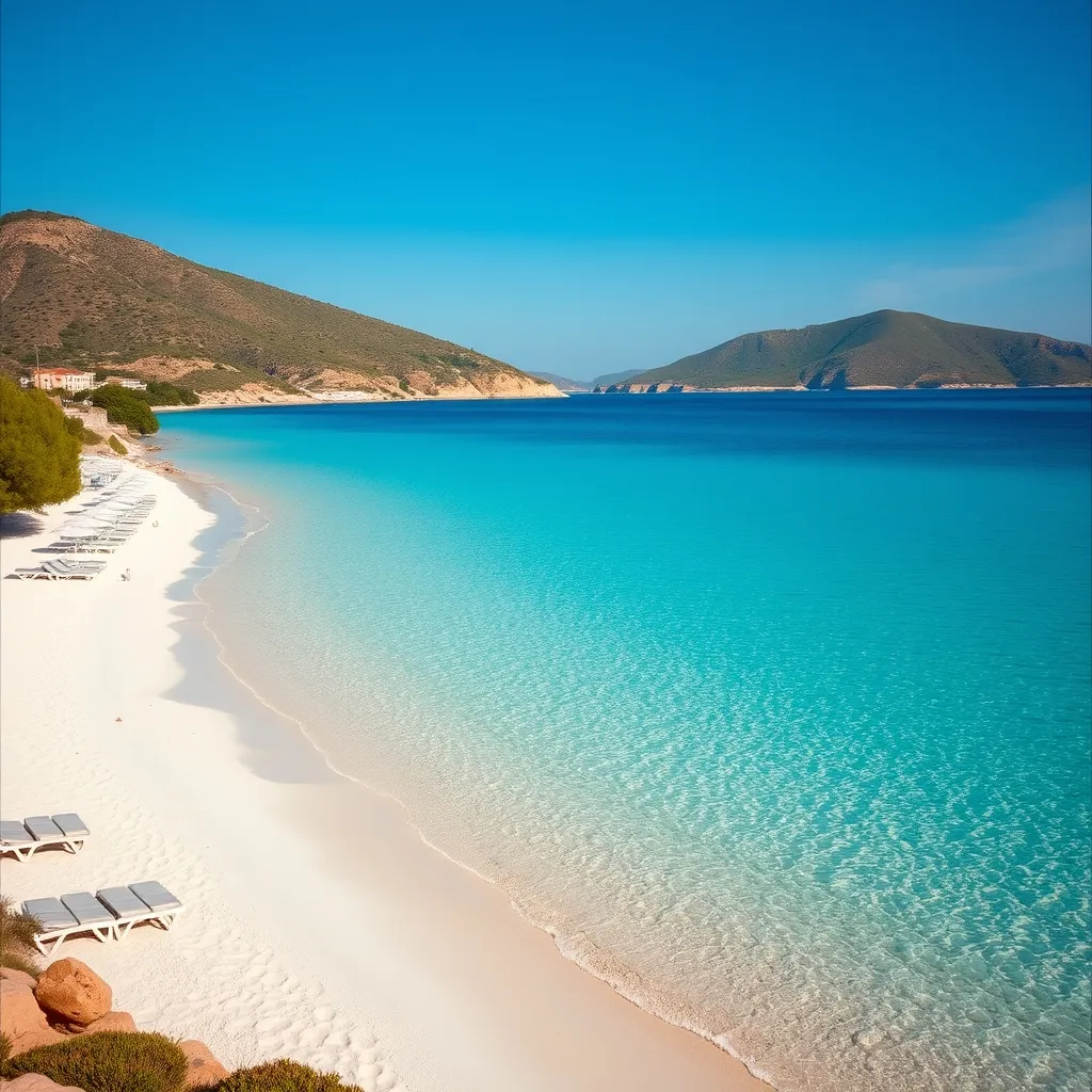 Plage de sable fin en Crète, destination phare des séjours Leclerc en Grèce