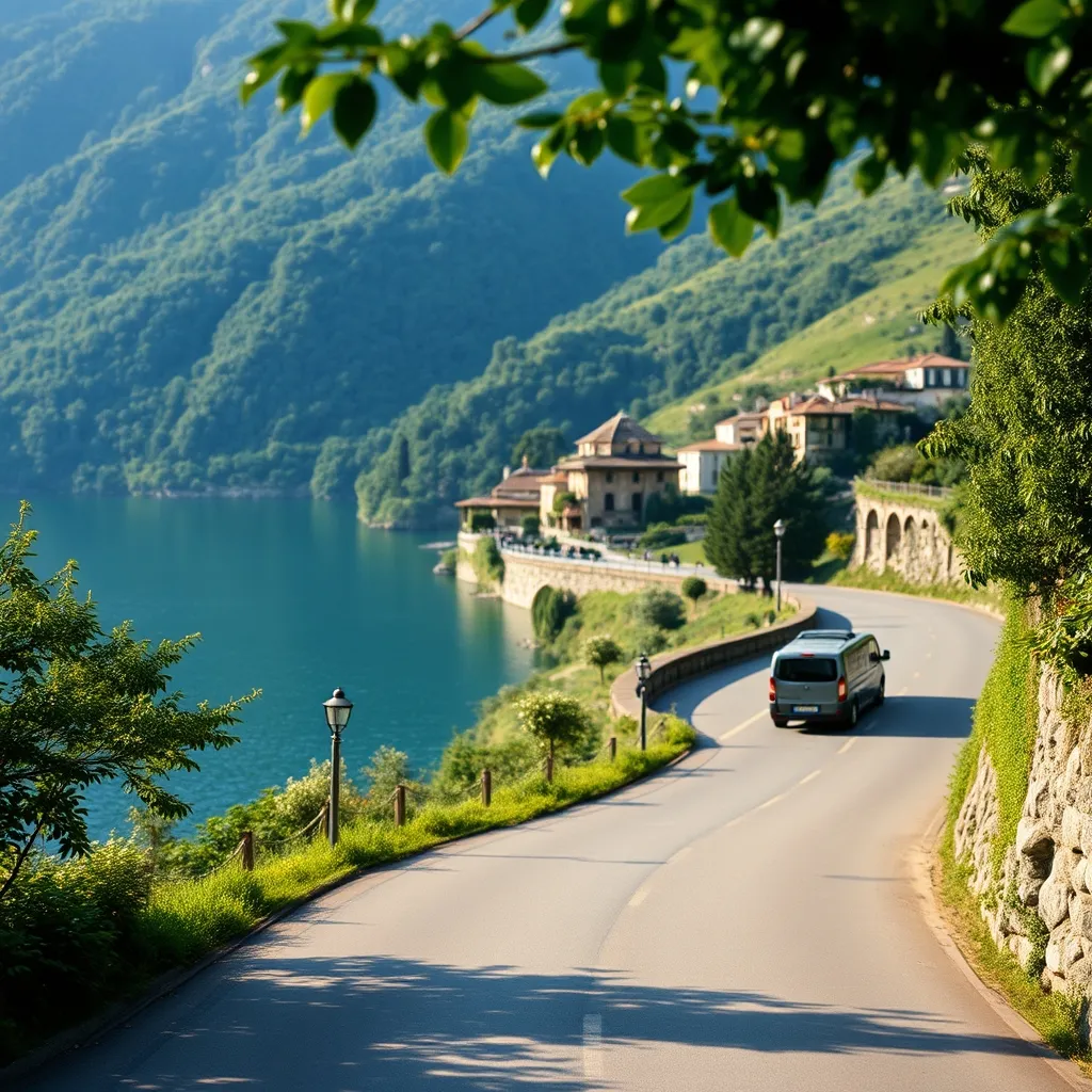 La route panoramique du lac de Côme, étape incontournable des circuits en autocar dans le nord de l'Italie