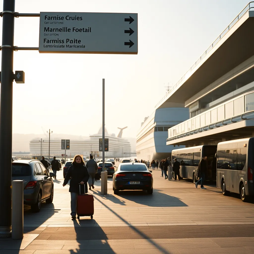 L'entrée du terminal croisière au môle Léon Gourret à Marseille