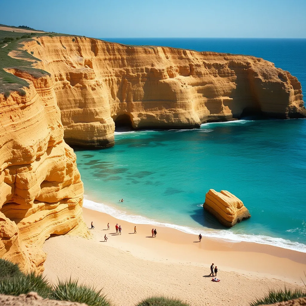 La plage de Praia da Rocha, à quelques minutes de l'hôtel