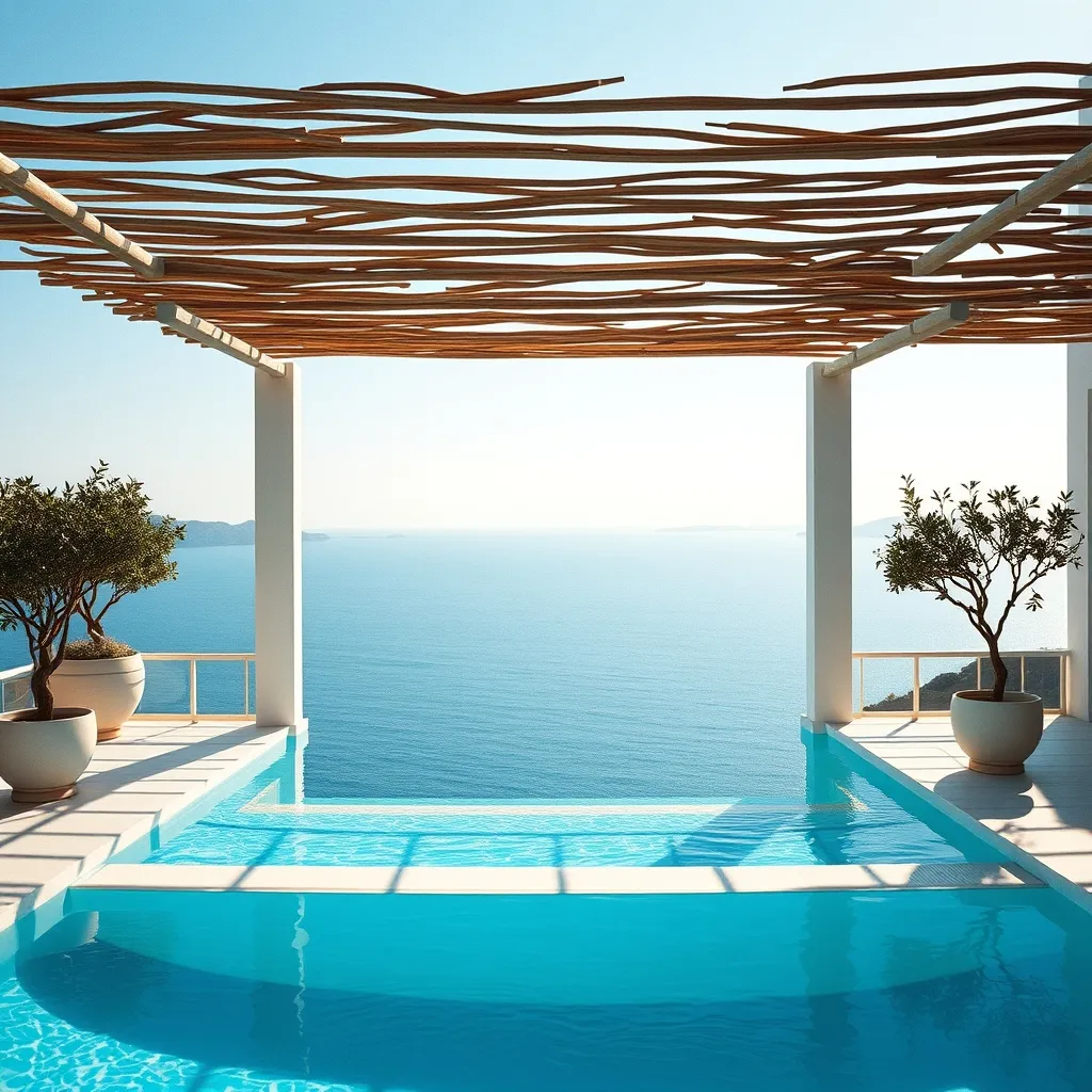 Suite avec piscine à débordement privée face à la Méditerranée sur la Côte d'Azur