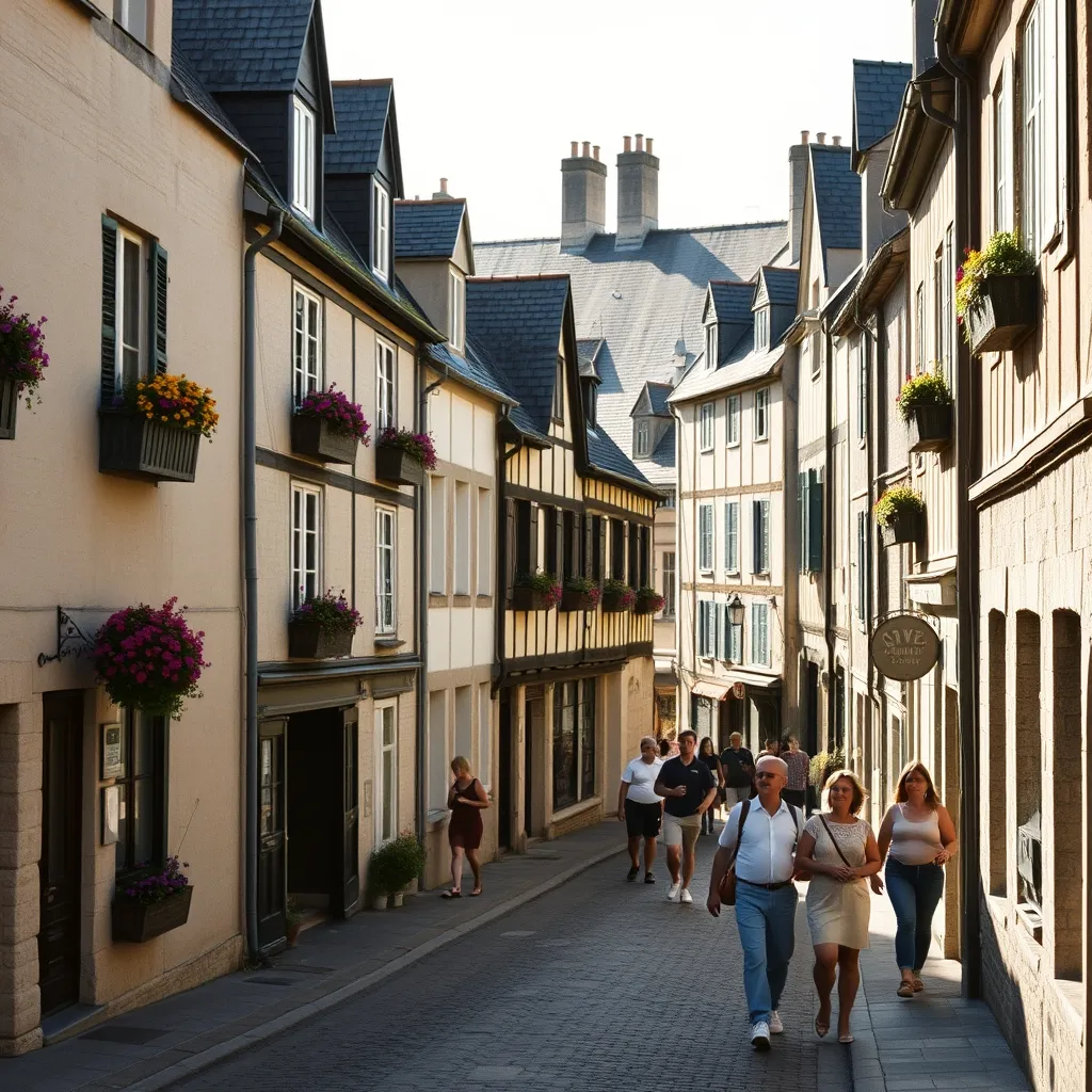 Les maisons à colombages du centre historique de Vannes, à quelques minutes du port