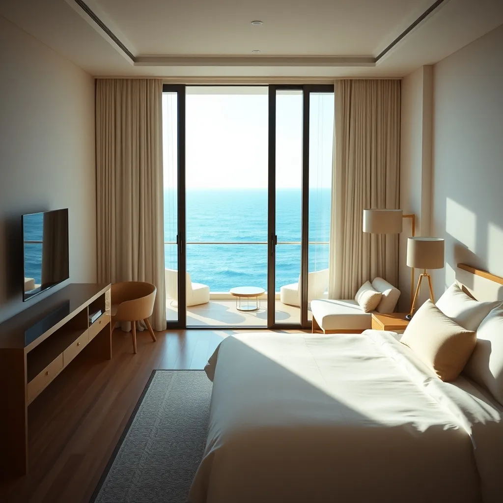 Chambre Superior vue mer avec balcon privatif face à l'océan