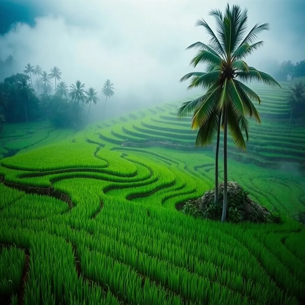 Les rizières en terrasses de Tegallalang près d'Ubud, étape incontournable d'un circuit culturel à Bali