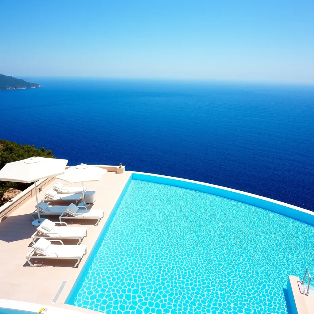 Les hôtels all inclusive en Croatie proposent souvent une piscine avec vue sur la mer Adriatique
