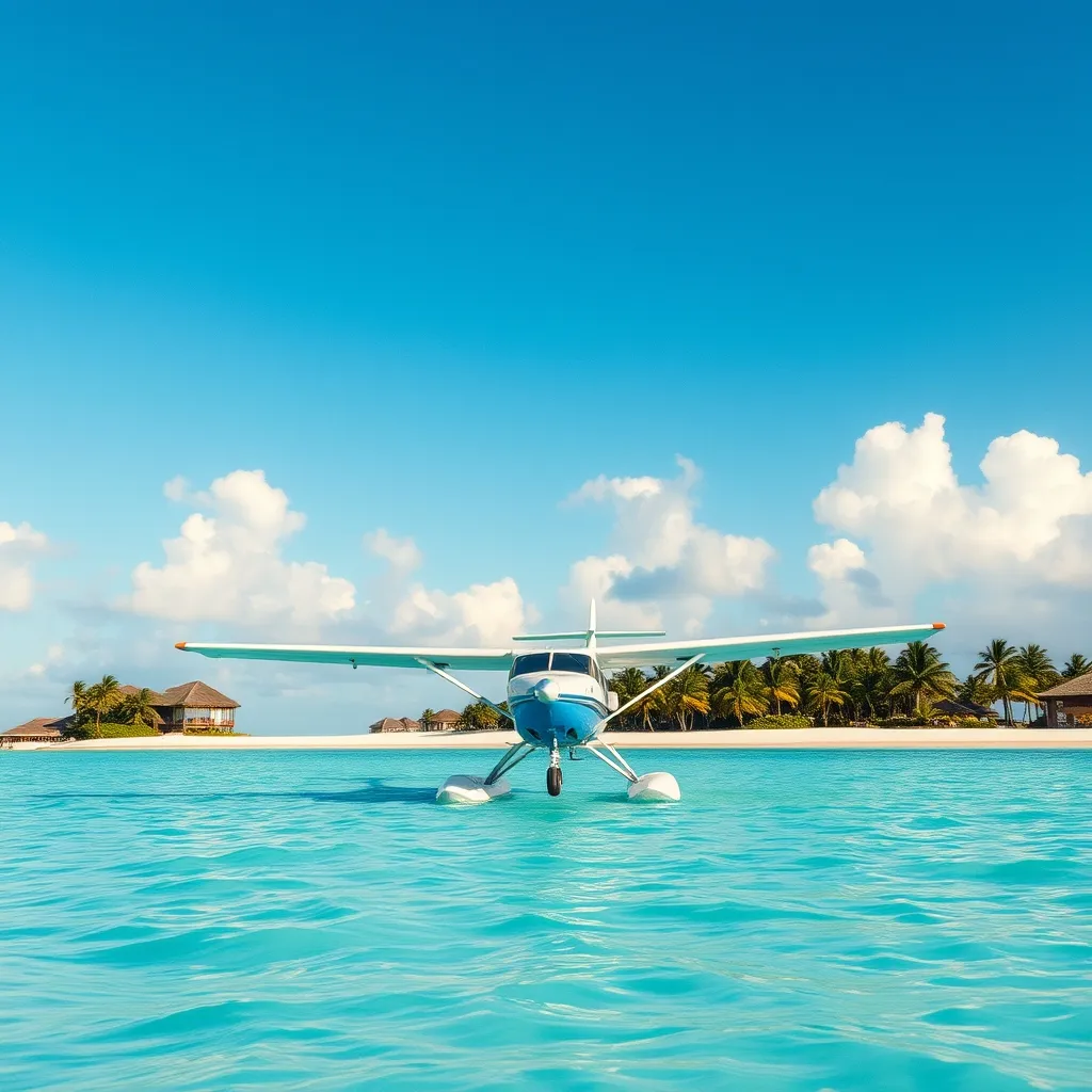 L'hydravion, moyen de transport emblématique pour rejoindre les atolls éloignés des Maldives