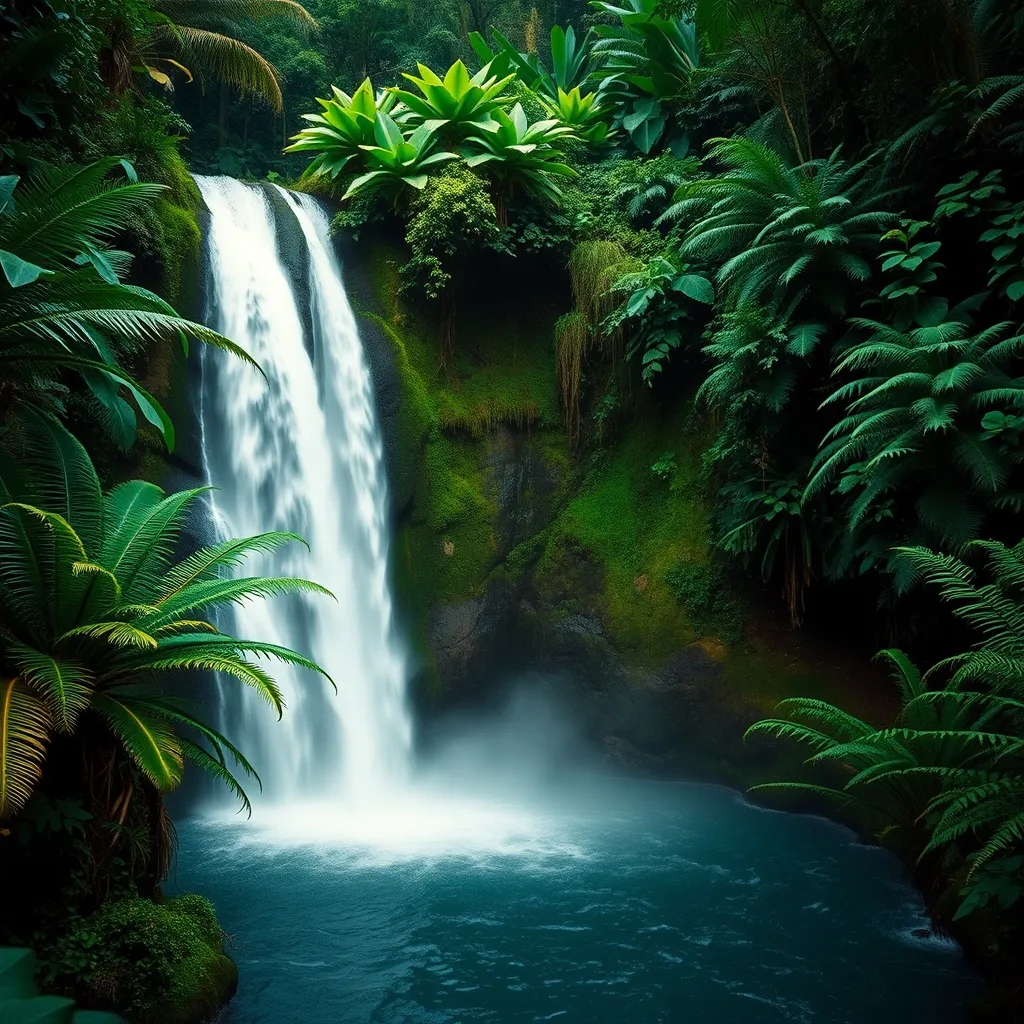 Cascade dans le Parc national de la Guadeloupe, idéale pour une sortie en famille pendant les vacances