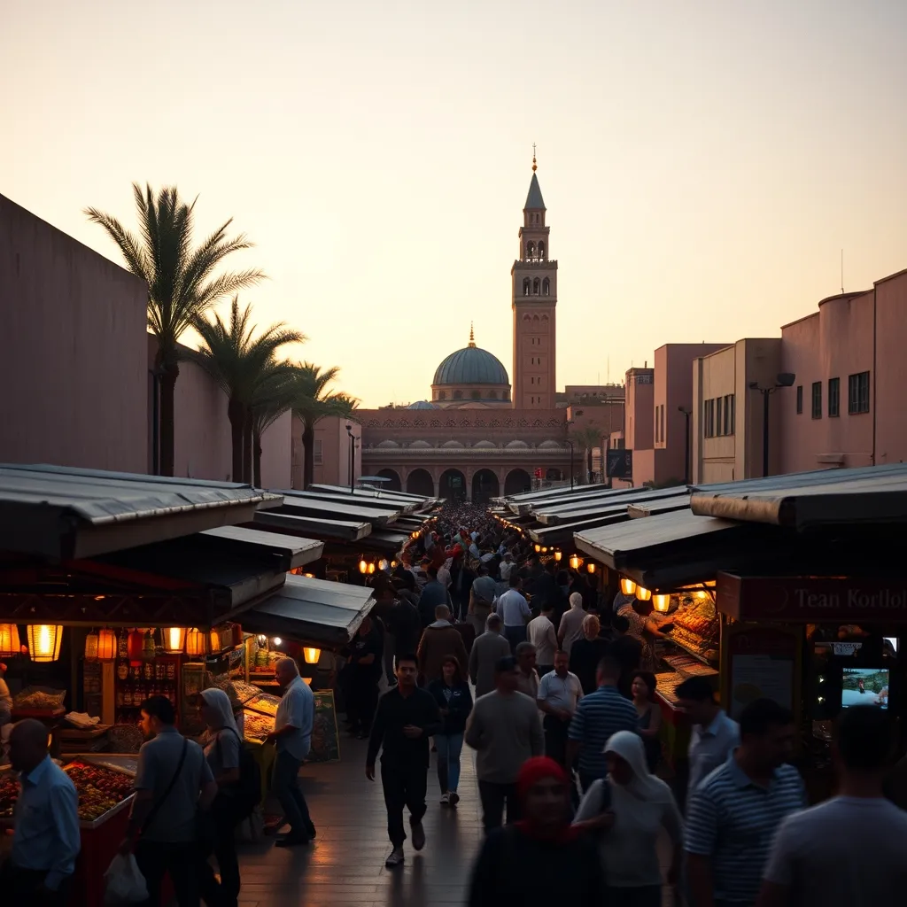 La place Jemaa el-Fna à Marrakech, étape incontournable des séjours Leclerc