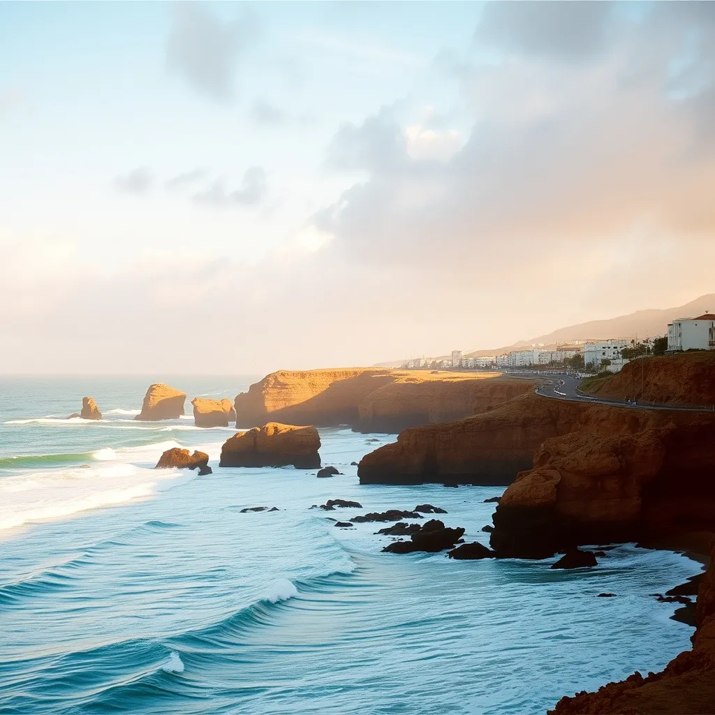 La côte atlantique marocaine entre El Jadida et Essaouira offre des panoramas spectaculaires
