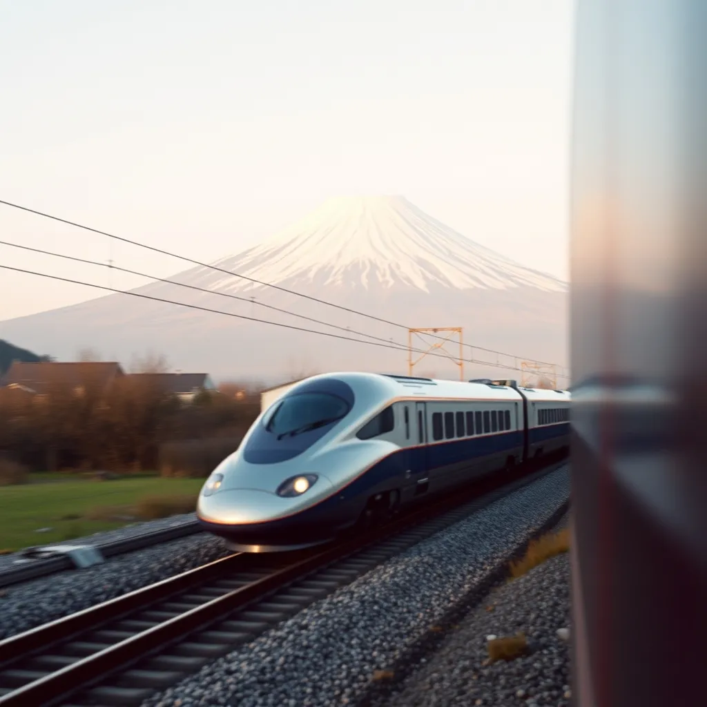 Le Shinkansen relie les grandes étapes du circuit en un temps record