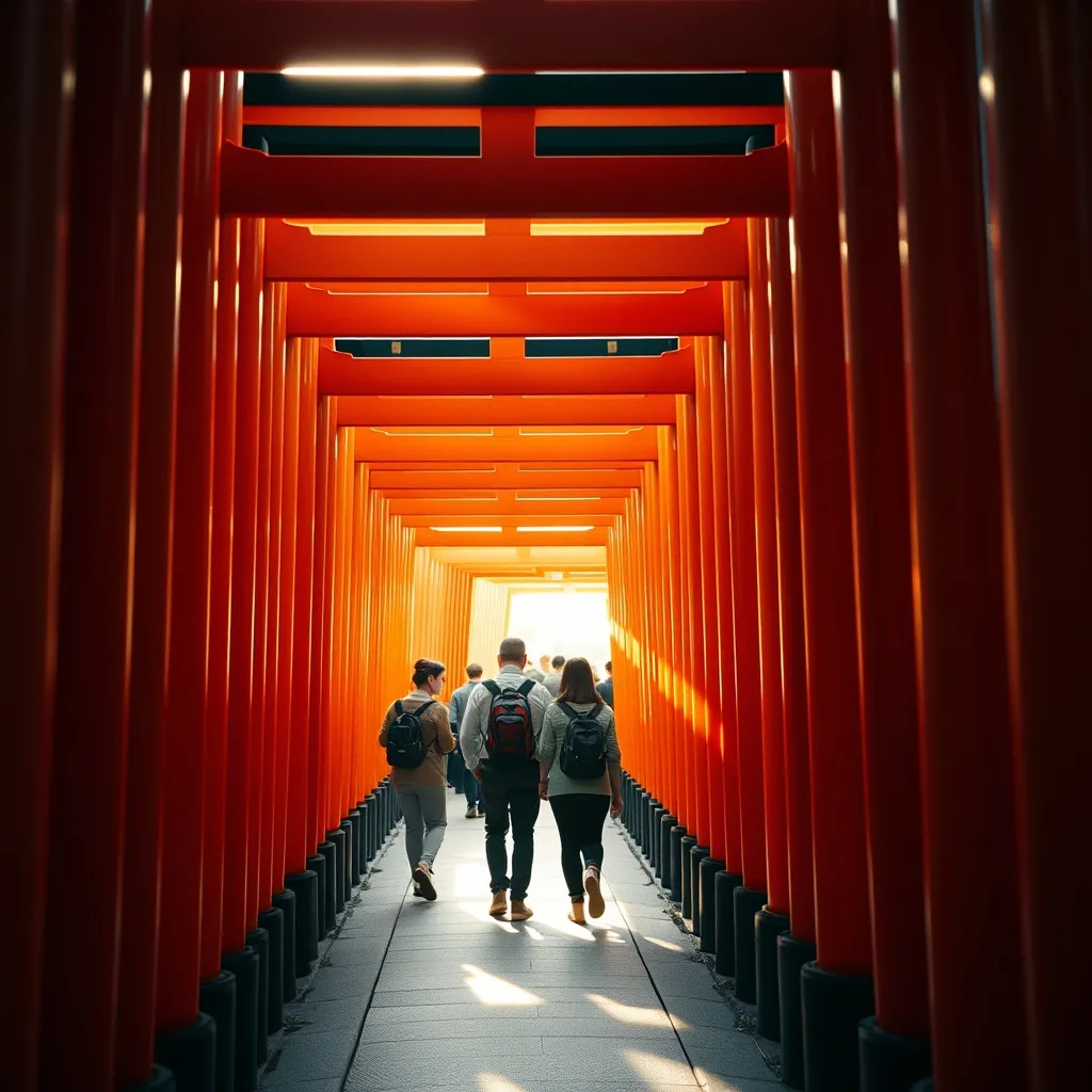 Les torii de Fushimi Inari à Kyoto figurent dans la majorité des circuits organisés